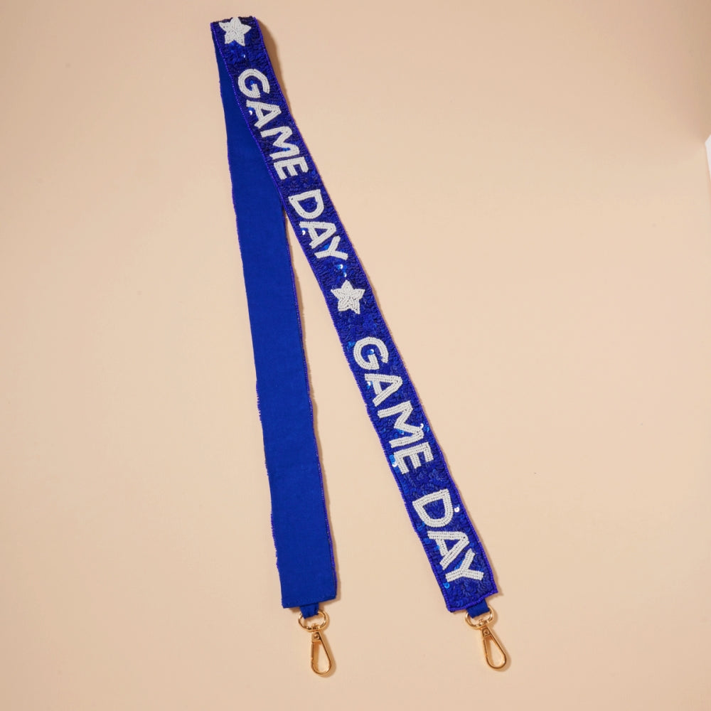Handmade Seed Bead “Game Day” Bag Strap – Adjustable Crossbody