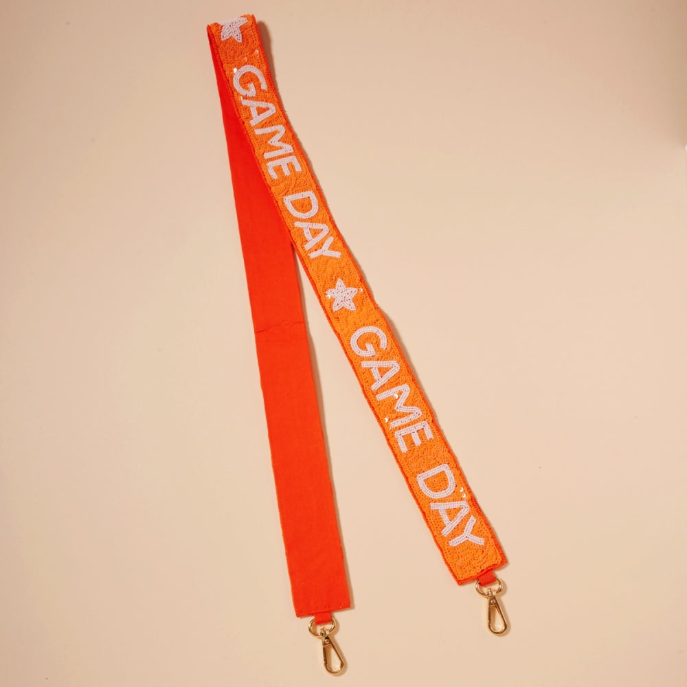 Handmade Seed Bead “Game Day” Bag Strap – Adjustable Crossbody