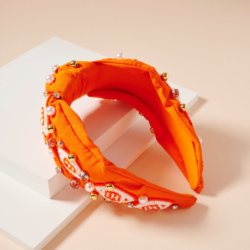 Pearl & Seed Bead Headband