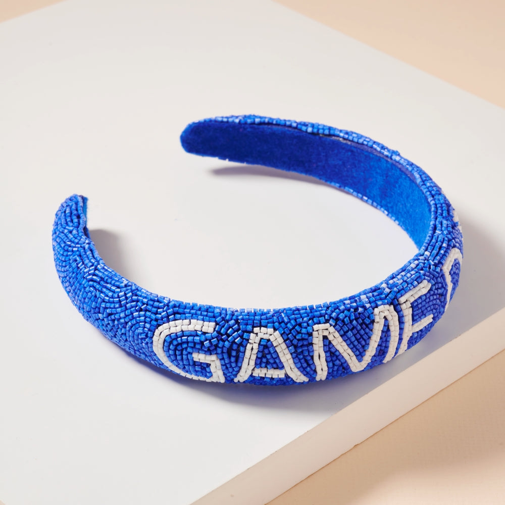 Elegant Game Day Seed Beaded Headband