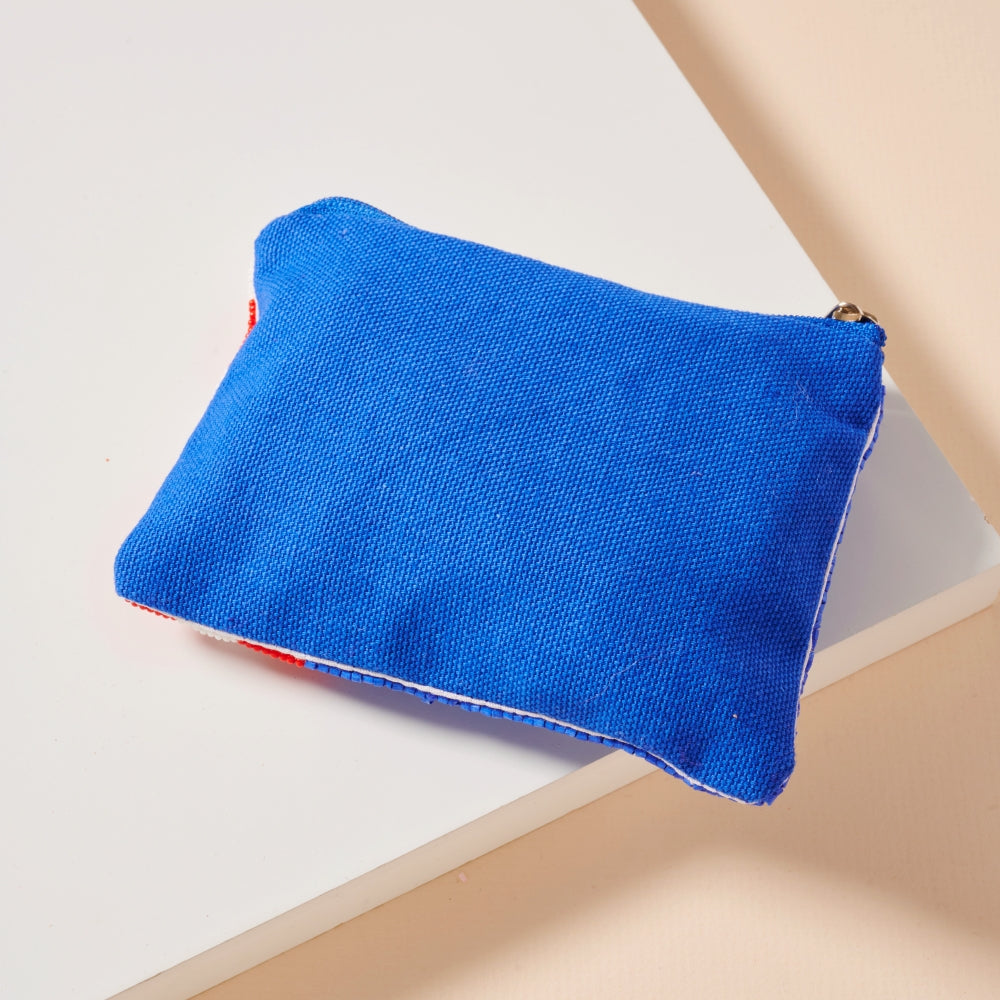 USA Paw Seed Bead Coin Pouch