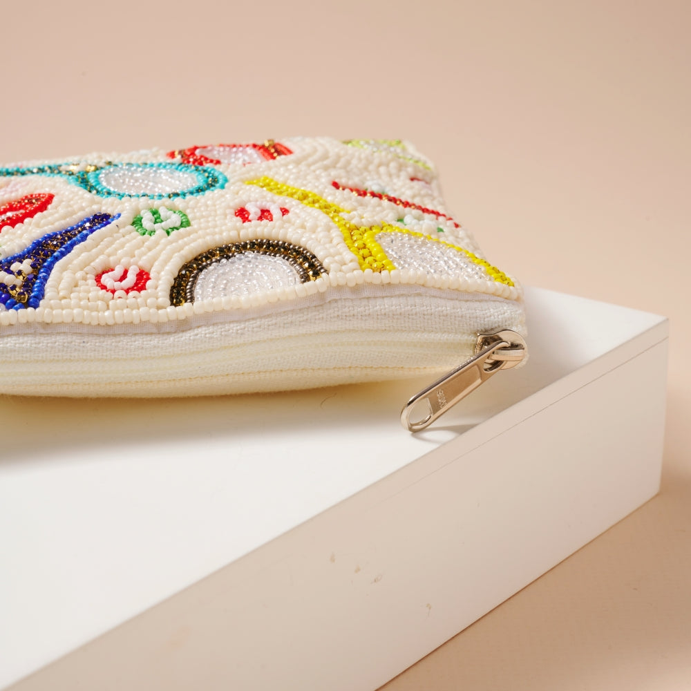 Refined Beaded Coin Pouch for Pickleball Enthusiasts