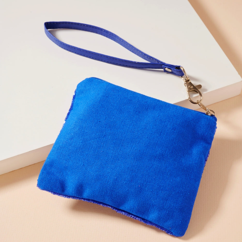 Game Day Stars Seed Beaded Coin Pouch