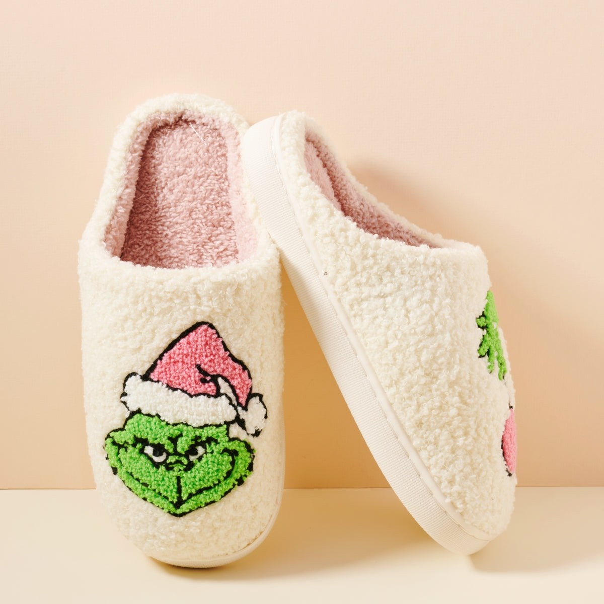 Christmas Green Monster Home Slippers