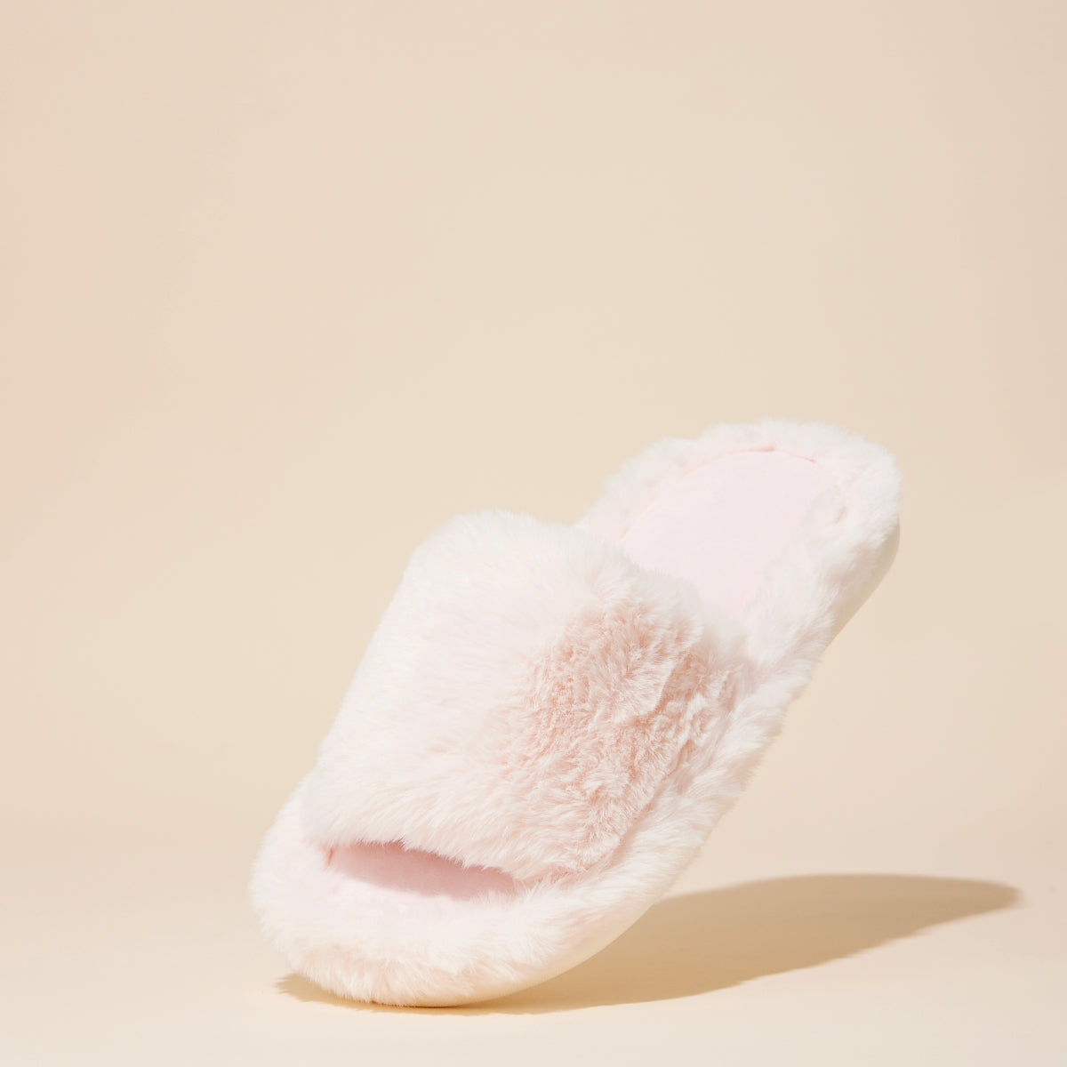 Open-Toe Cozy Fuzzy Home Slippers for Christmas Gift