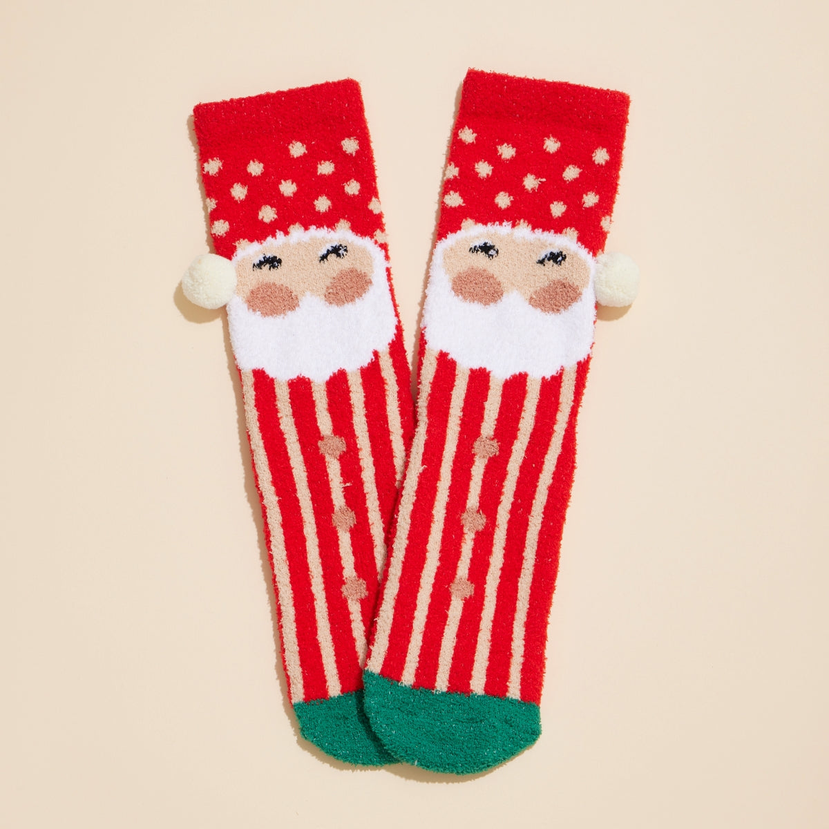 Christmas Fuzzy Socks – Assorted 4-Pair Set for Christmas Gift