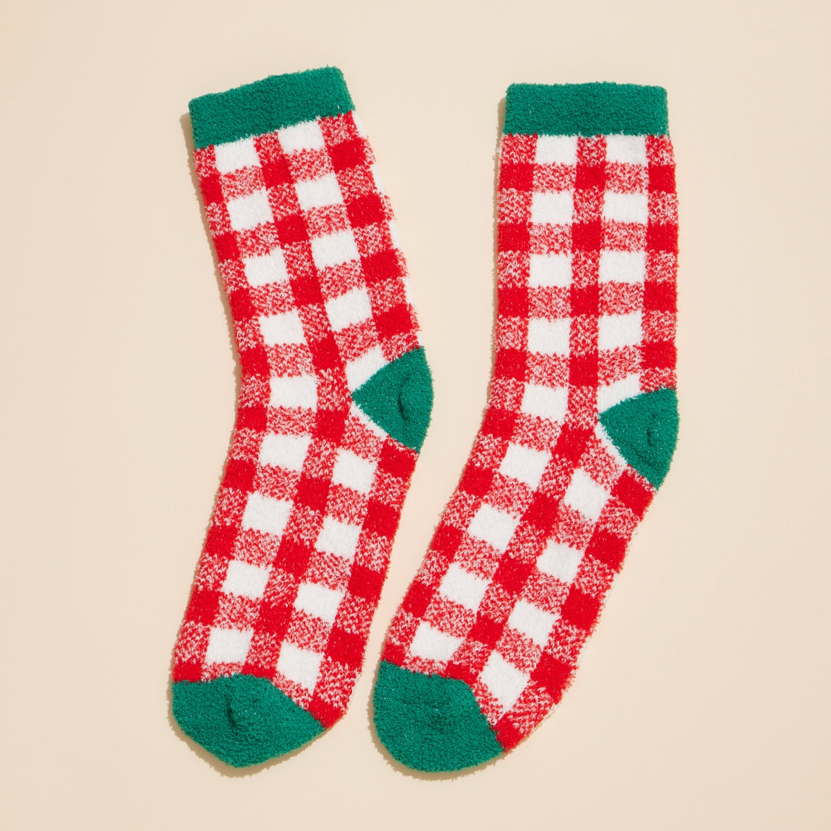 Christmas Fuzzy Socks – Assorted 4-Pair Set for Christmas Gift