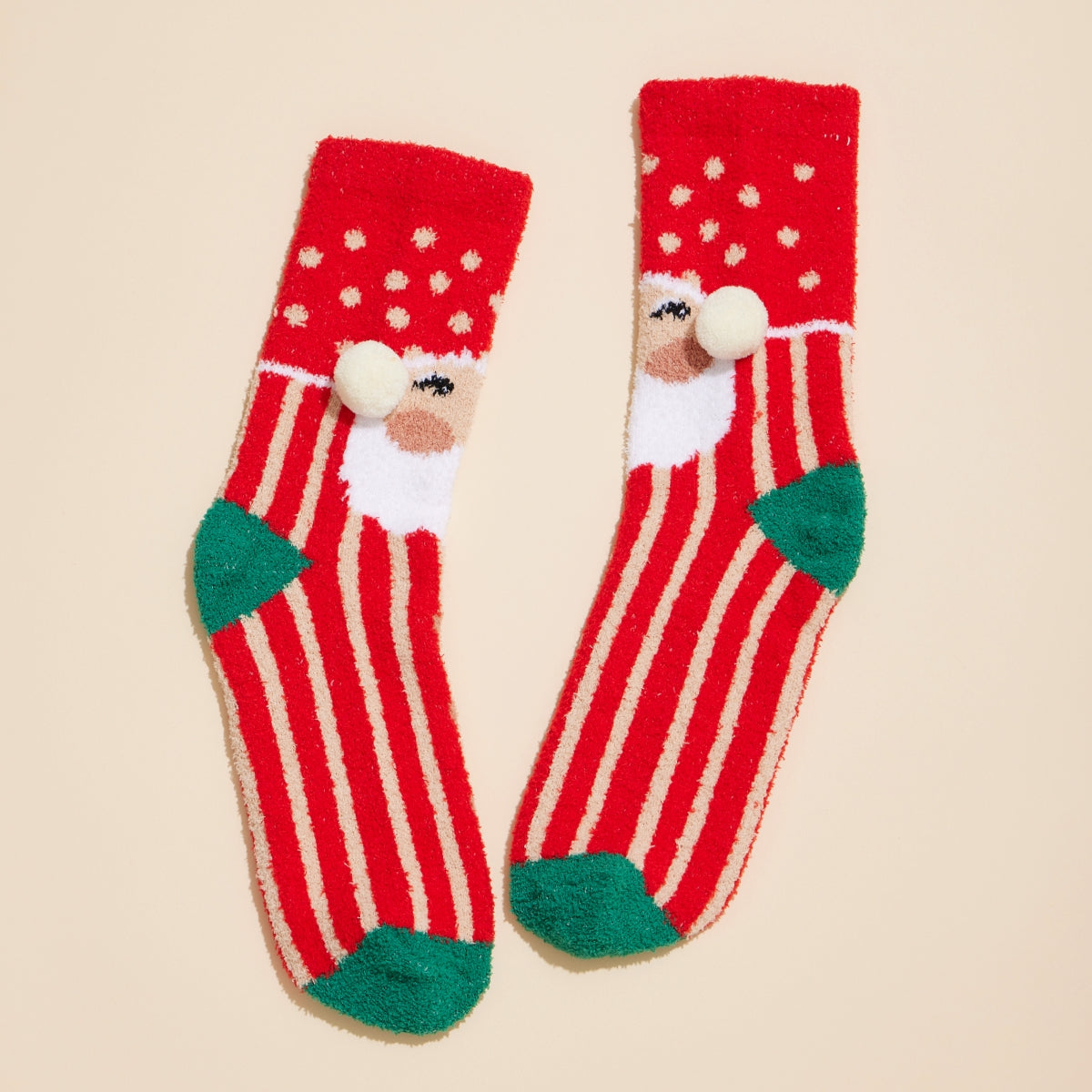 Christmas Fuzzy Socks – Assorted 4-Pair Set for Christmas Gift