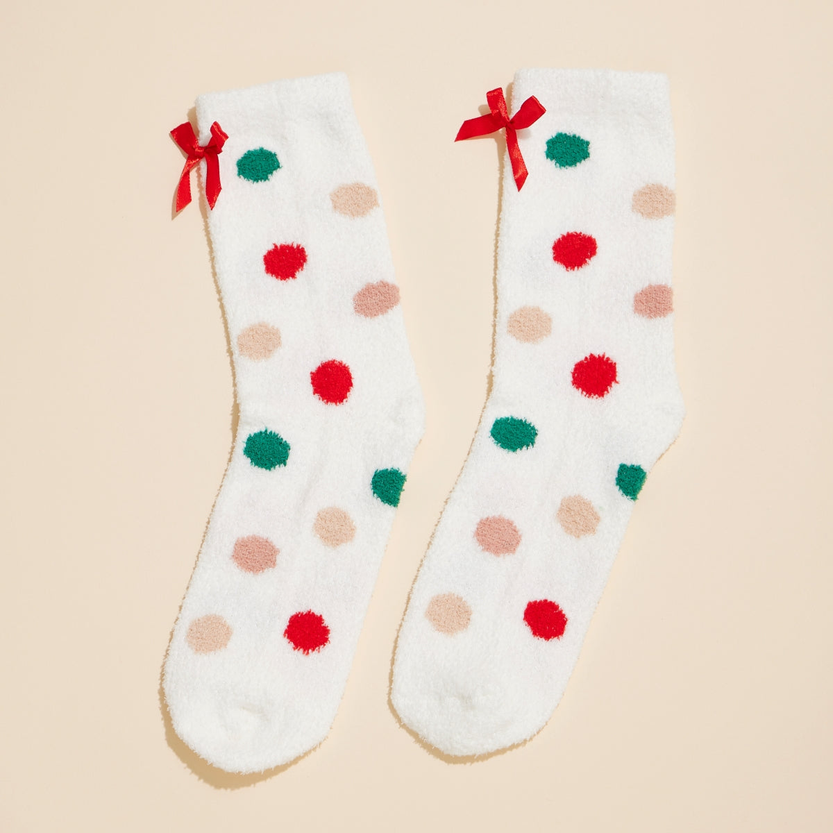 Christmas Fuzzy Socks – Assorted 4-Pair Set for Christmas Gift