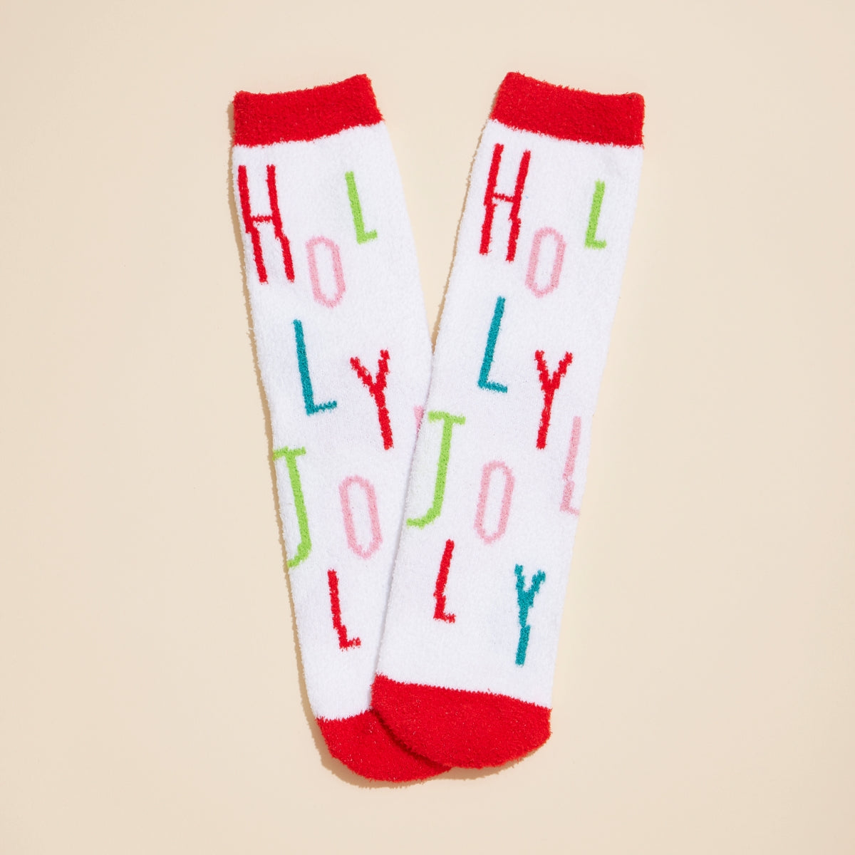 Christmas Fuzzy Cozy Socks – 4-Piece Assorted Set