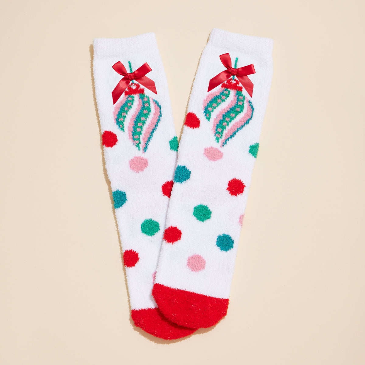 Christmas Fuzzy Cozy Socks – 4-Piece Assorted Set