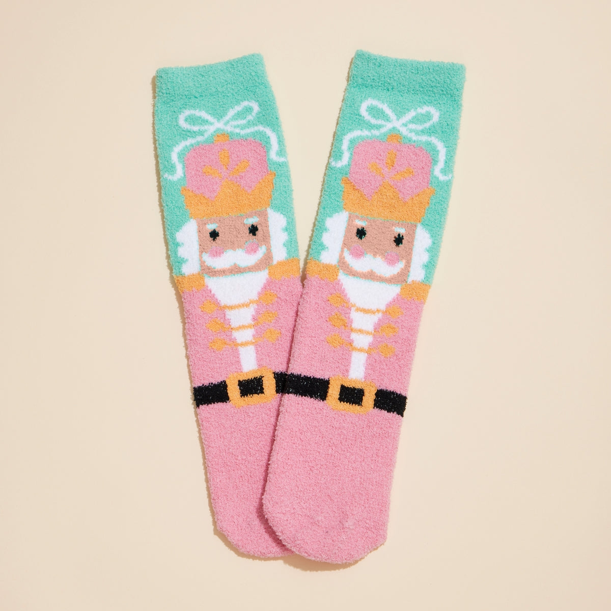 Christmas Fuzzy Cozy Socks – 4-Piece Assorted Set