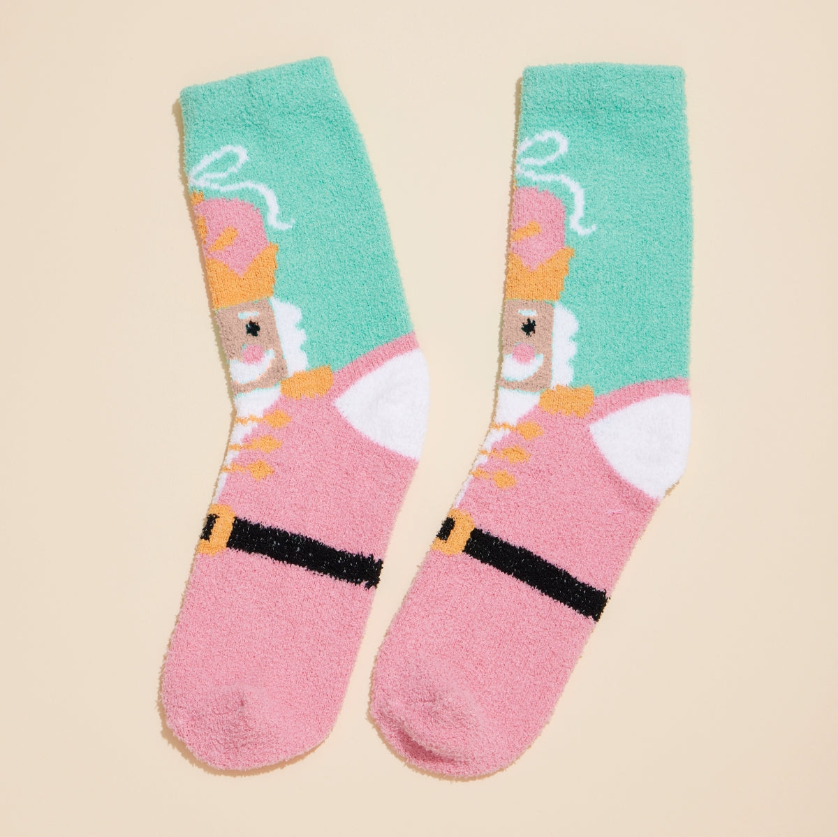 Christmas Fuzzy Cozy Socks – 4-Piece Assorted Set