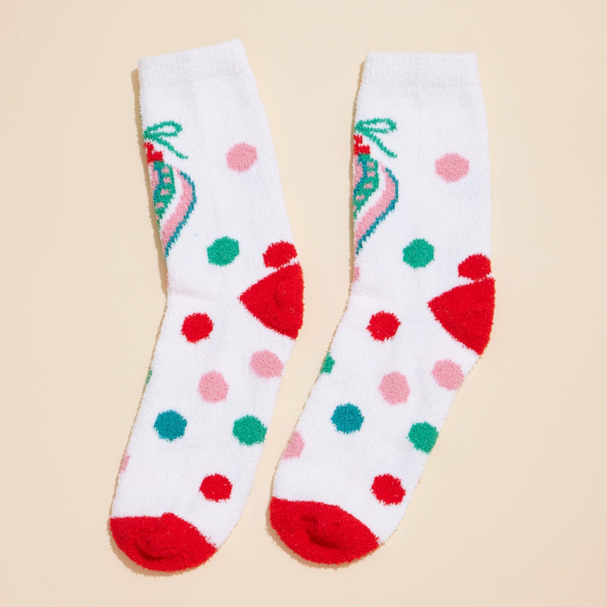Christmas Fuzzy Cozy Socks – 4-Piece Assorted Set