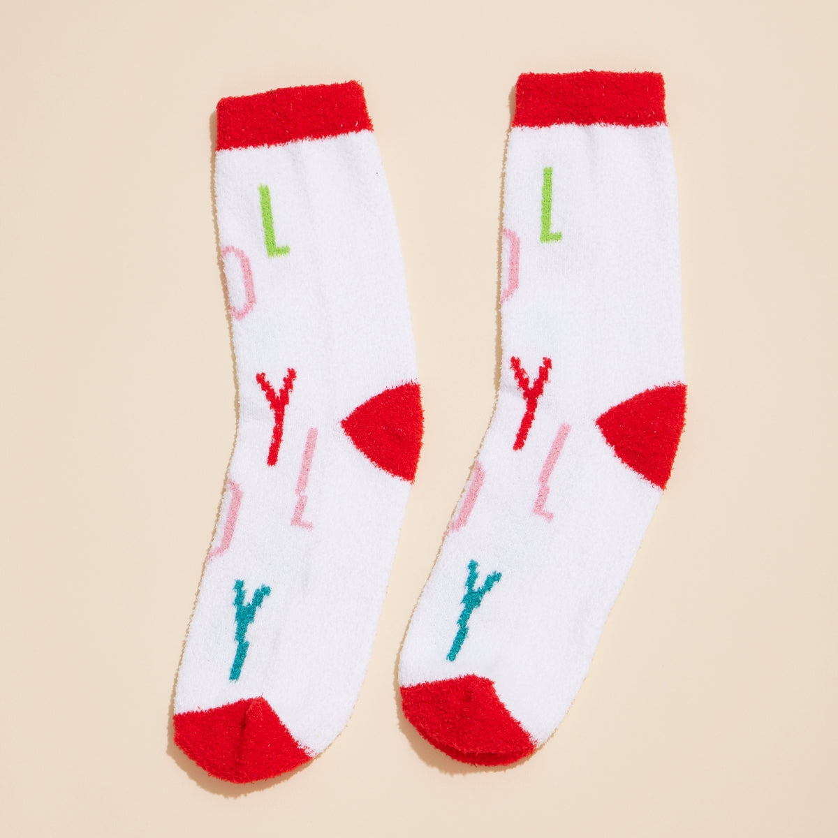 Christmas Fuzzy Cozy Socks – 4-Piece Assorted Set