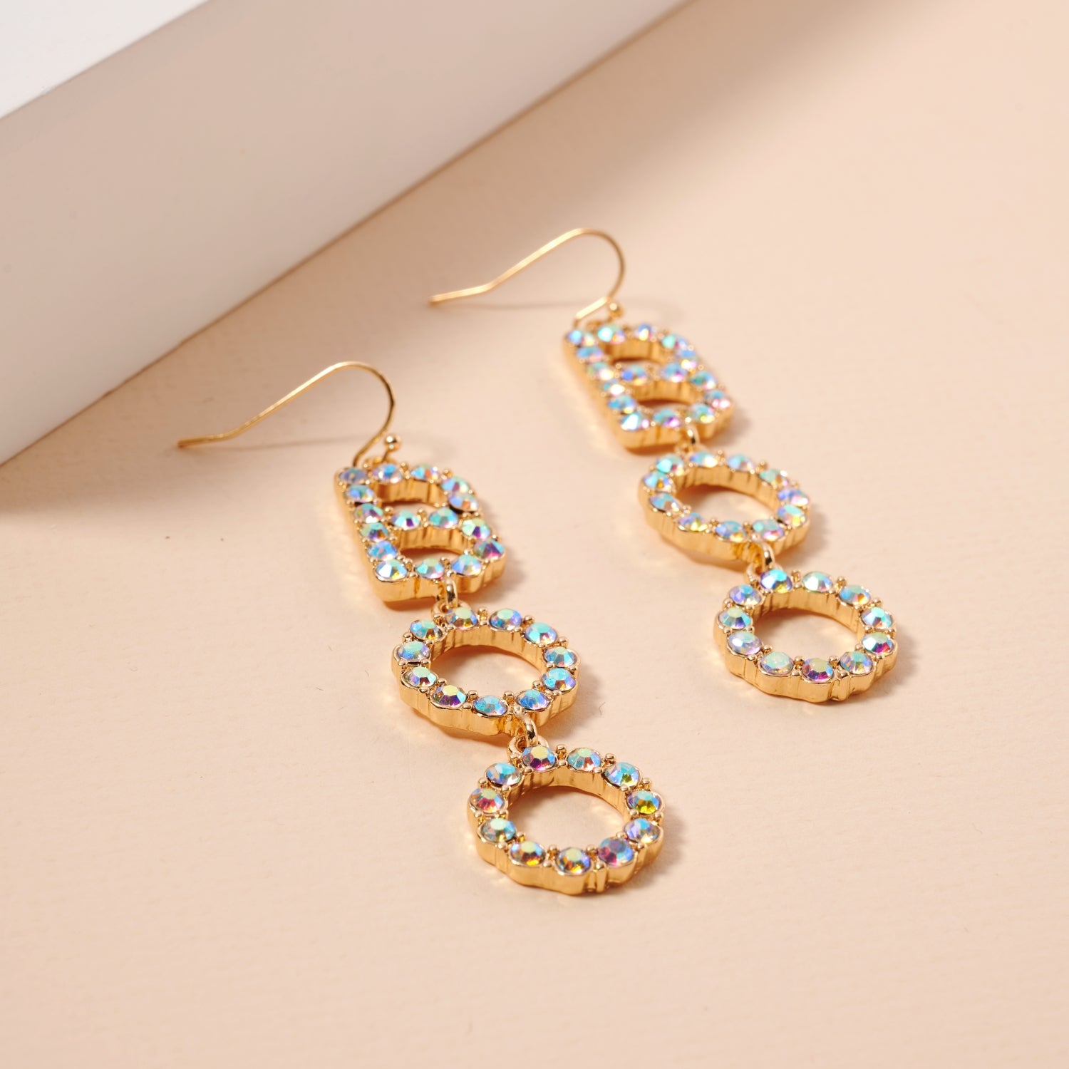 Halloween Boo Rhinestone Dangling Earrings