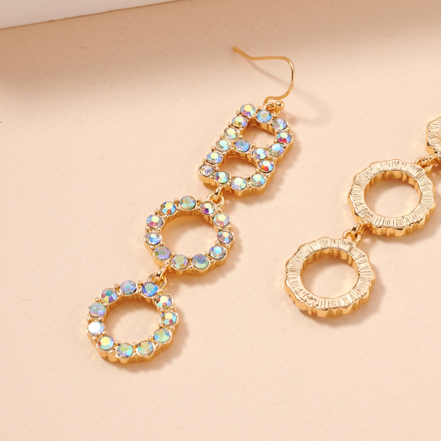 Halloween Boo Rhinestone Dangling Earrings