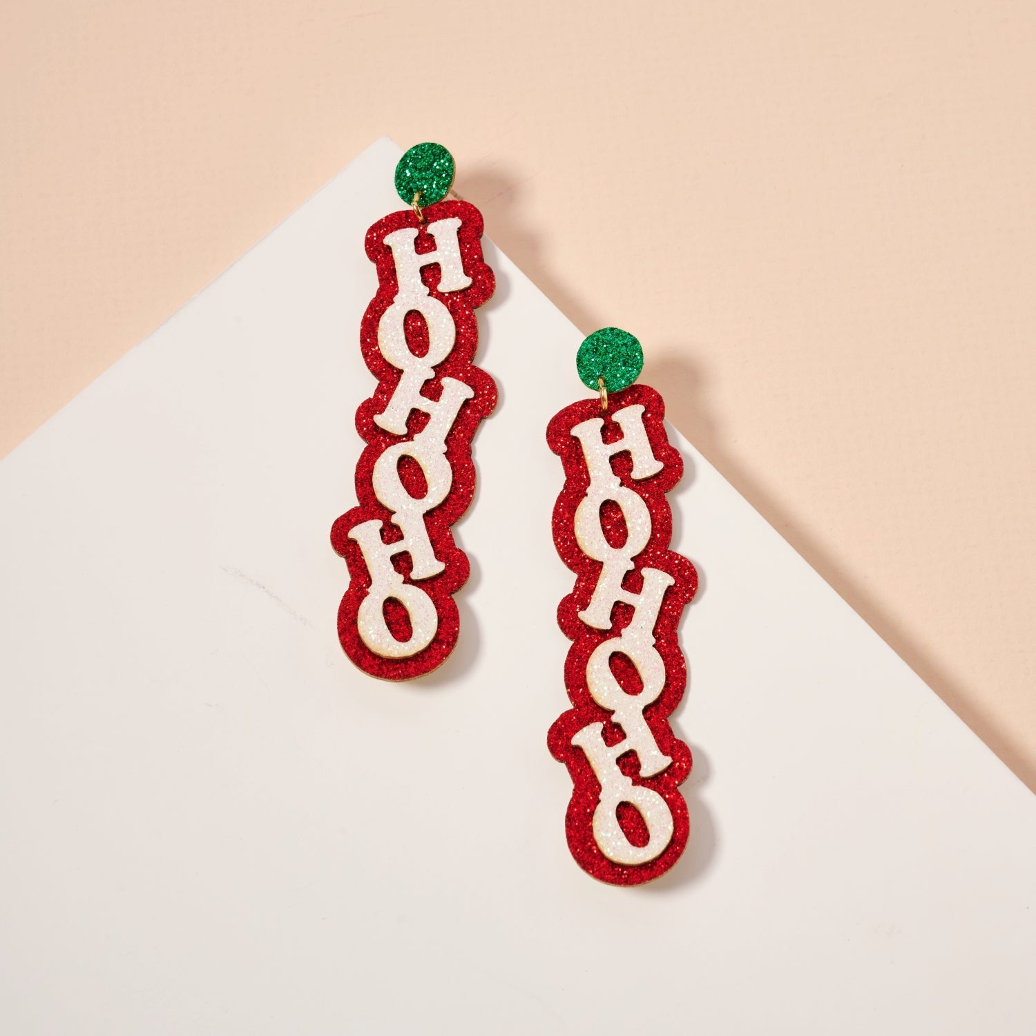 Christmas Ho Ho Ho Dangling Earrings