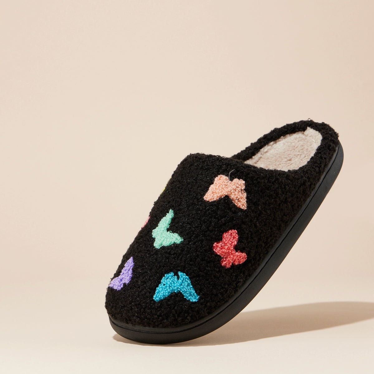 Multi-Butterfly Fuzzy Home Slippers