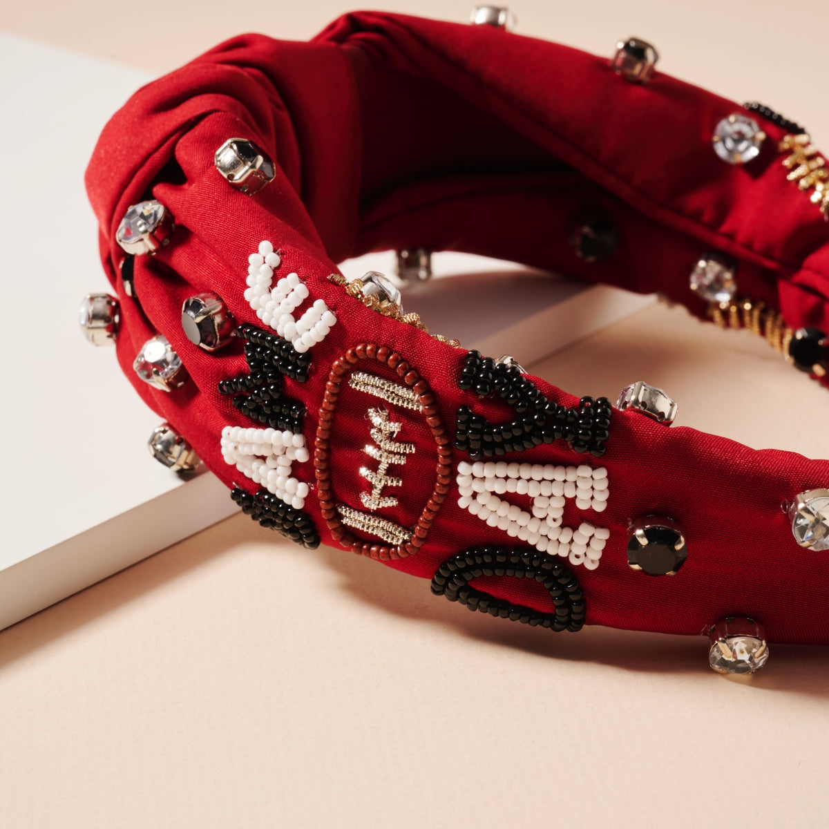 Sophisticated Game Day Seed Bead Headband