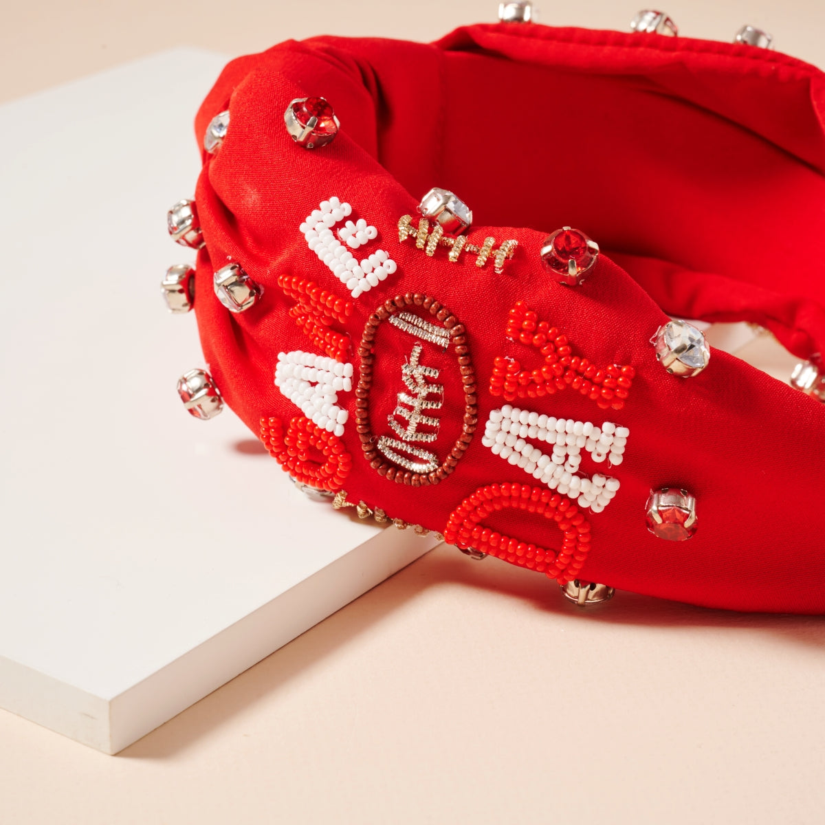 Sophisticated Game Day Seed Bead Headband