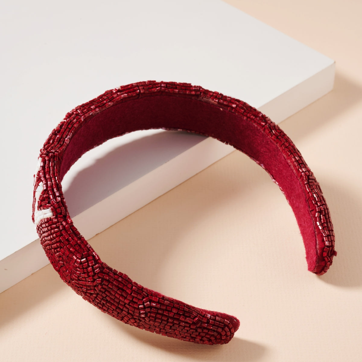 Elegant Game Day Seed Beaded Headband