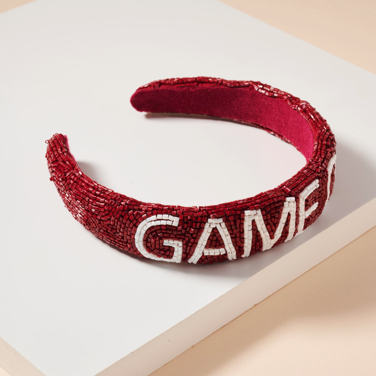 Elegant Game Day Seed Beaded Headband
