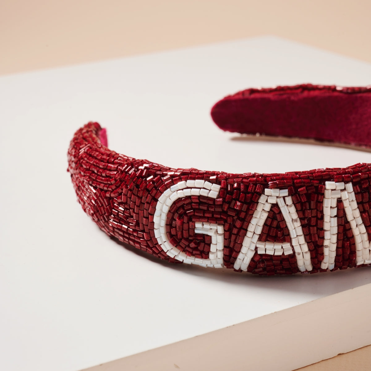 Elegant Game Day Seed Beaded Headband