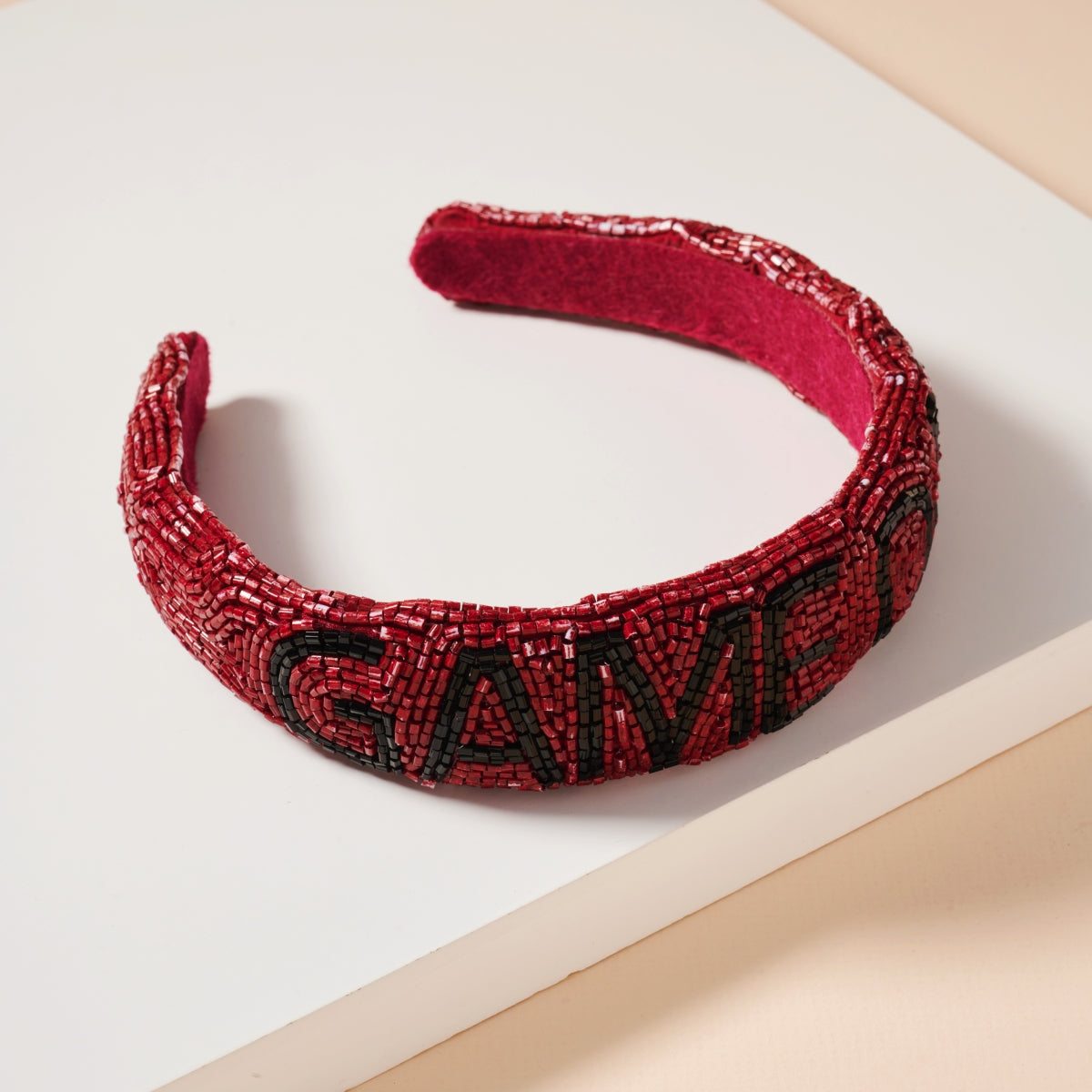Elegant Game Day Seed Beaded Headband