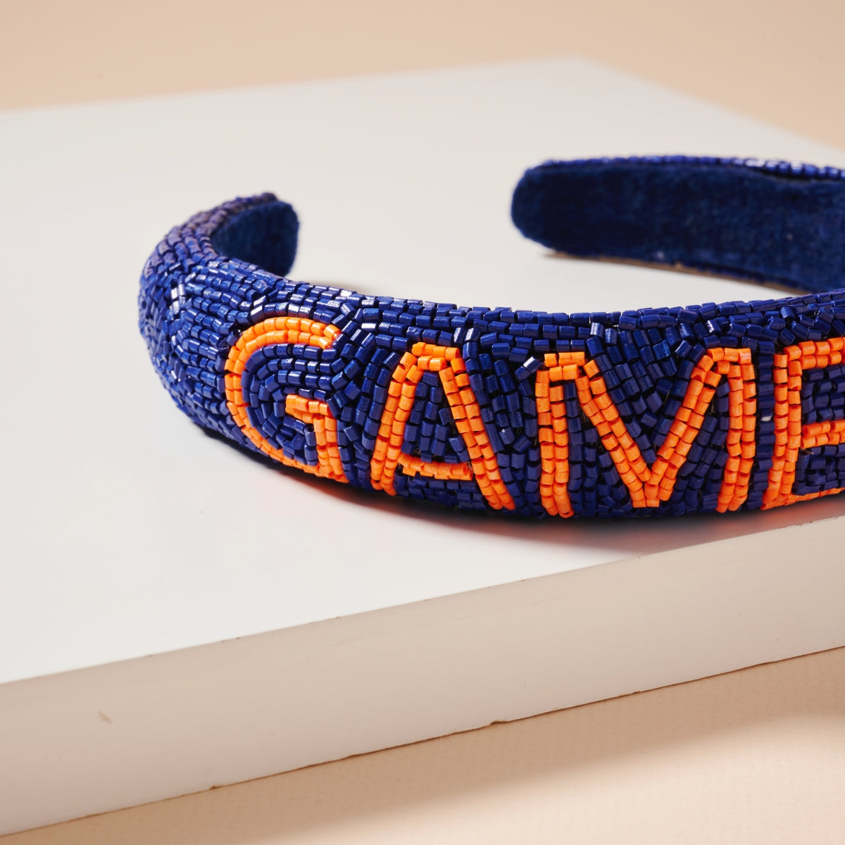 Elegant Game Day Seed Beaded Headband