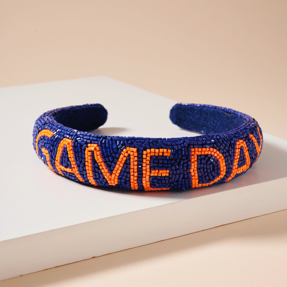 Elegant Game Day Seed Beaded Headband