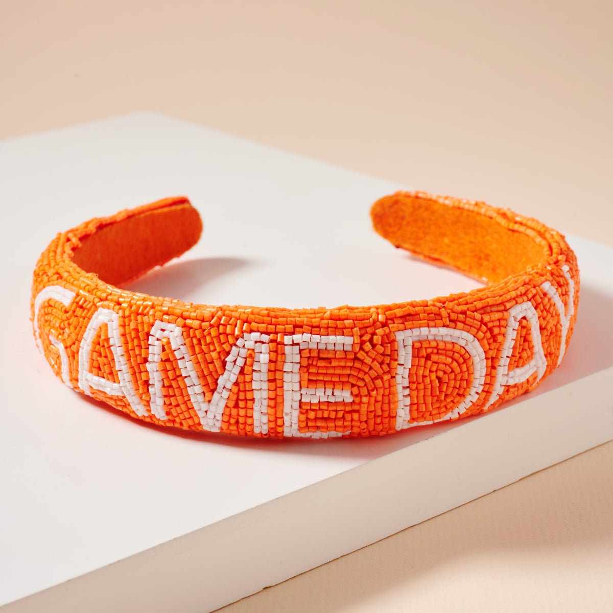 Elegant Game Day Seed Beaded Headband