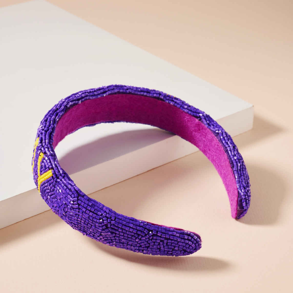 Elegant Game Day Seed Beaded Headband