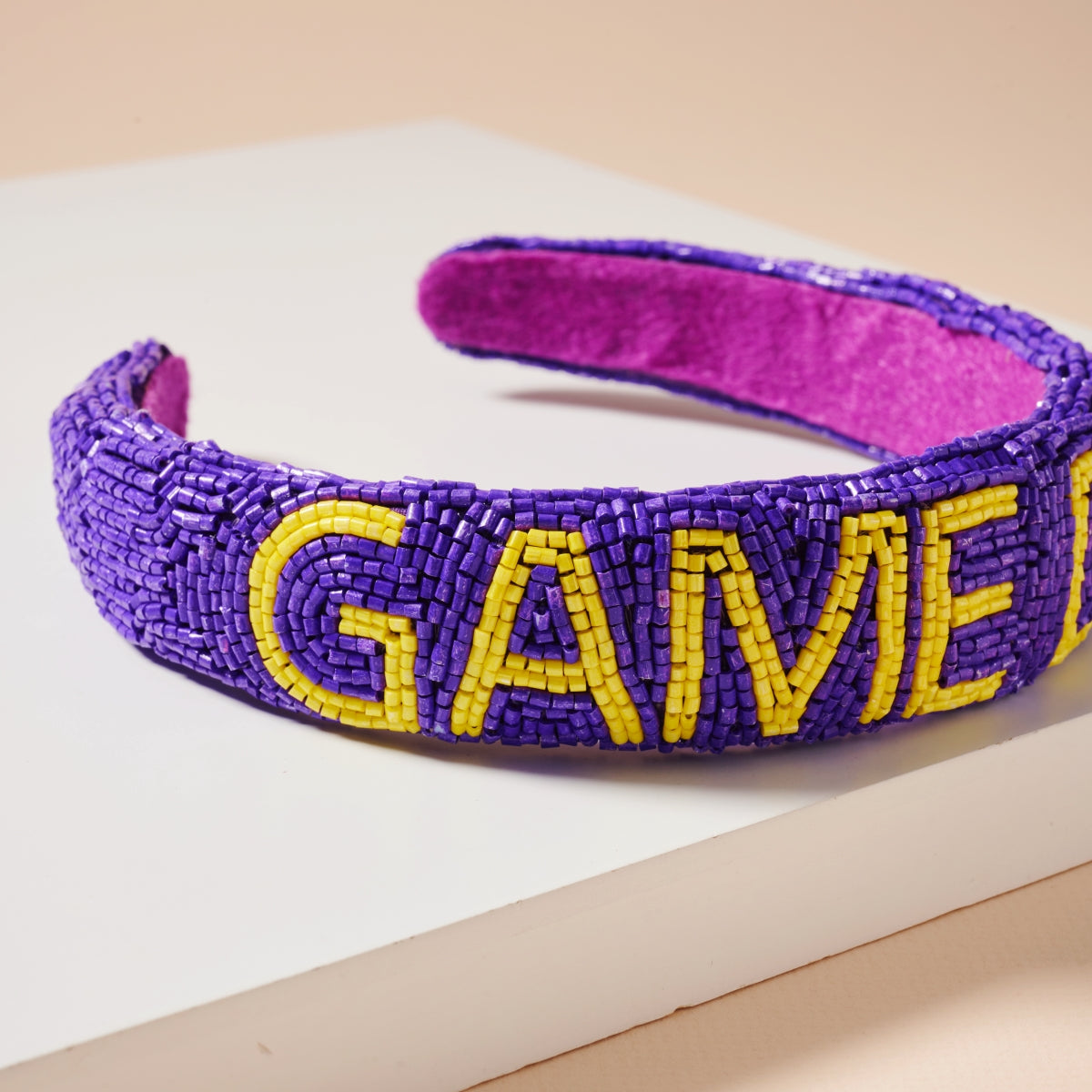 Elegant Game Day Seed Beaded Headband