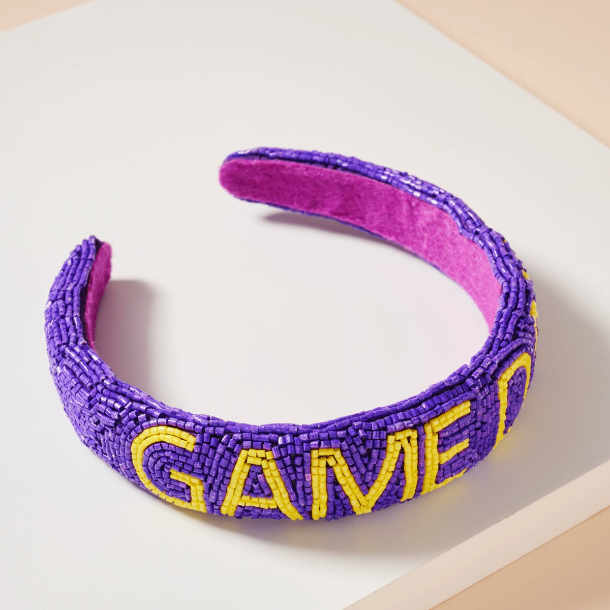 Elegant Game Day Seed Beaded Headband