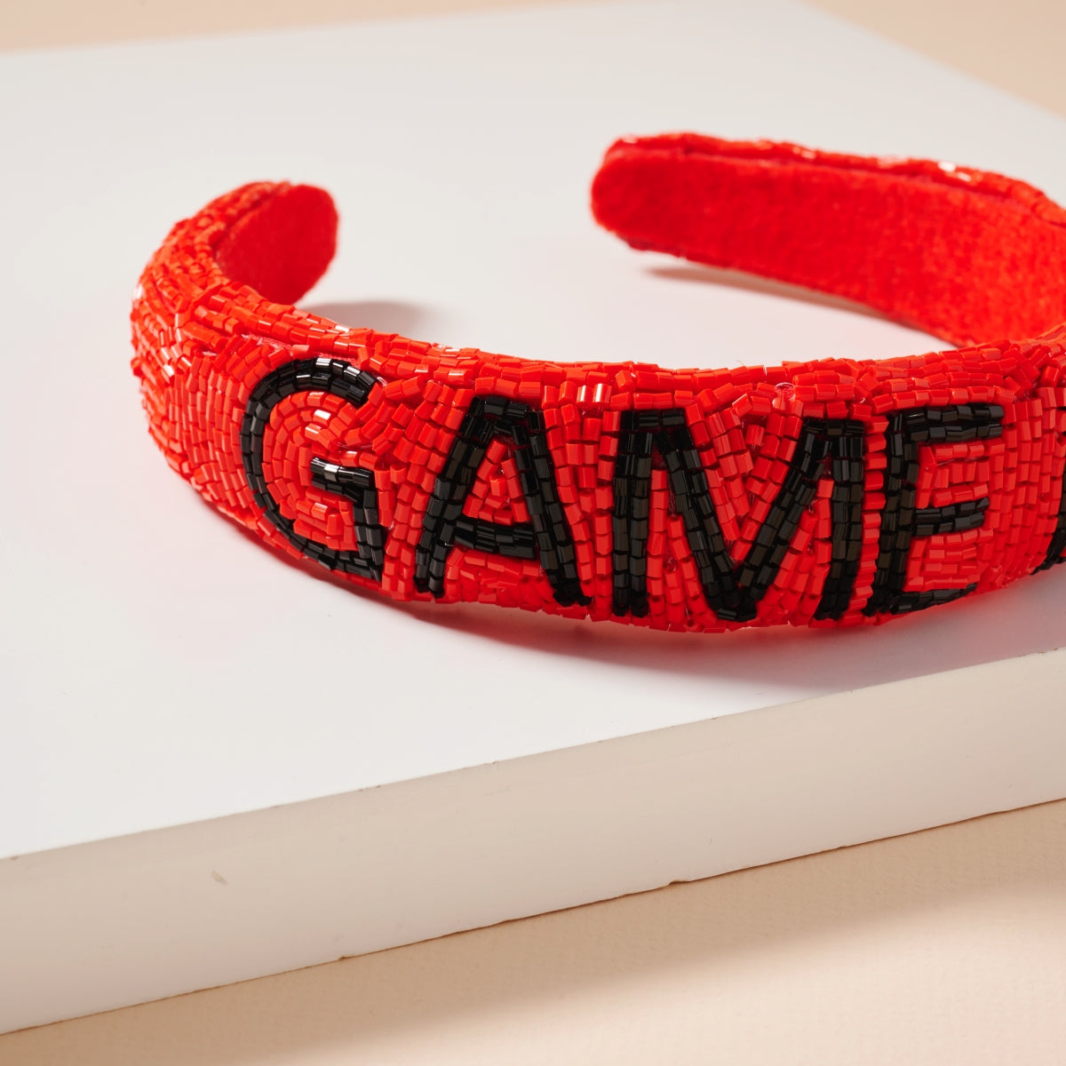 Elegant Game Day Seed Beaded Headband