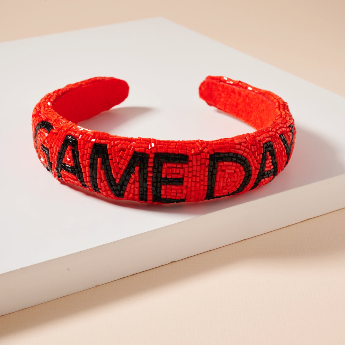 Elegant Game Day Seed Beaded Headband