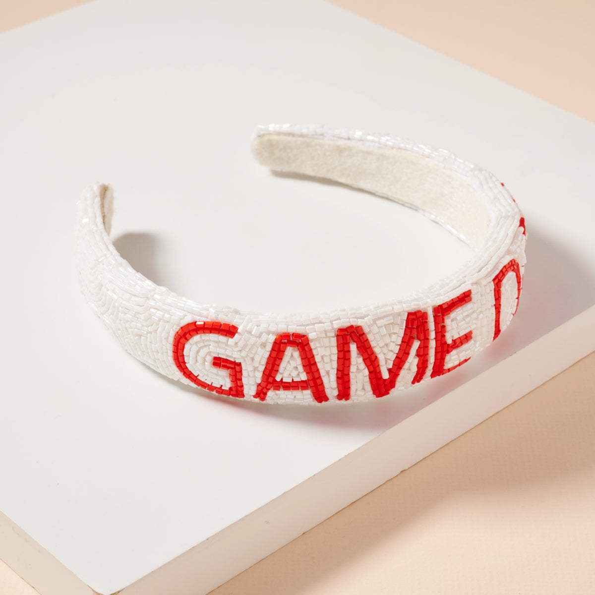 Elegant Game Day Seed Beaded Headband