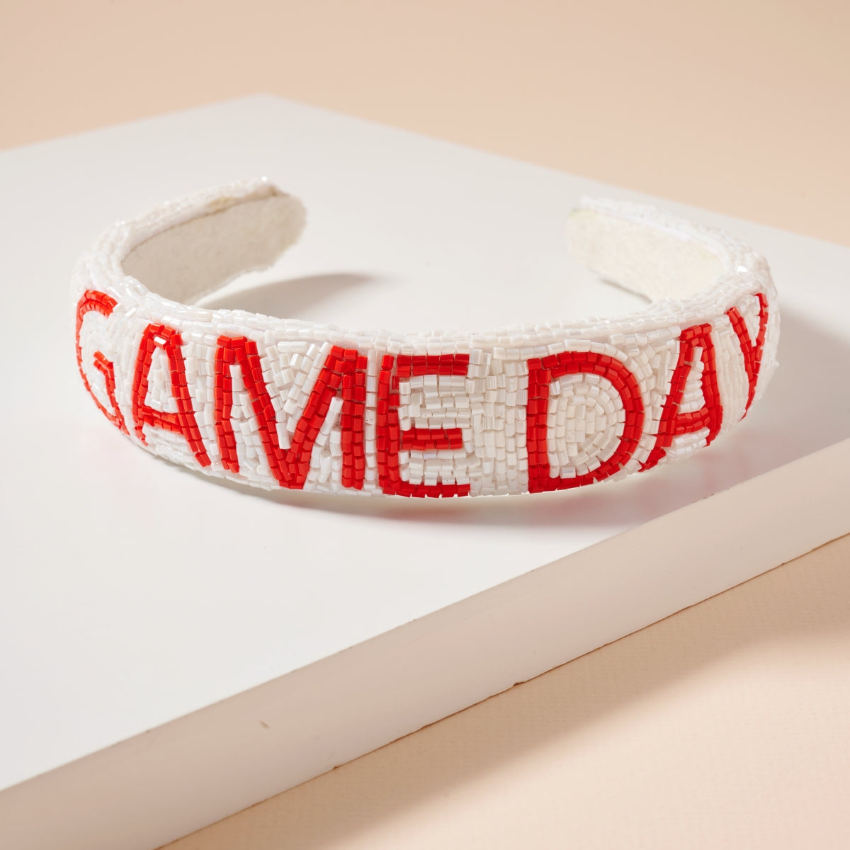 Elegant Game Day Seed Beaded Headband