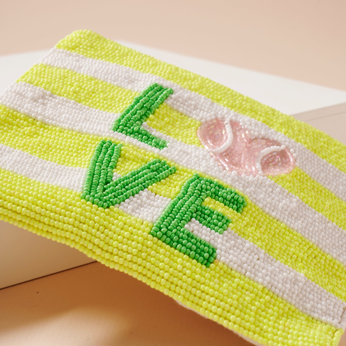 Chic Love Tennis Beaded Coin Pouch
