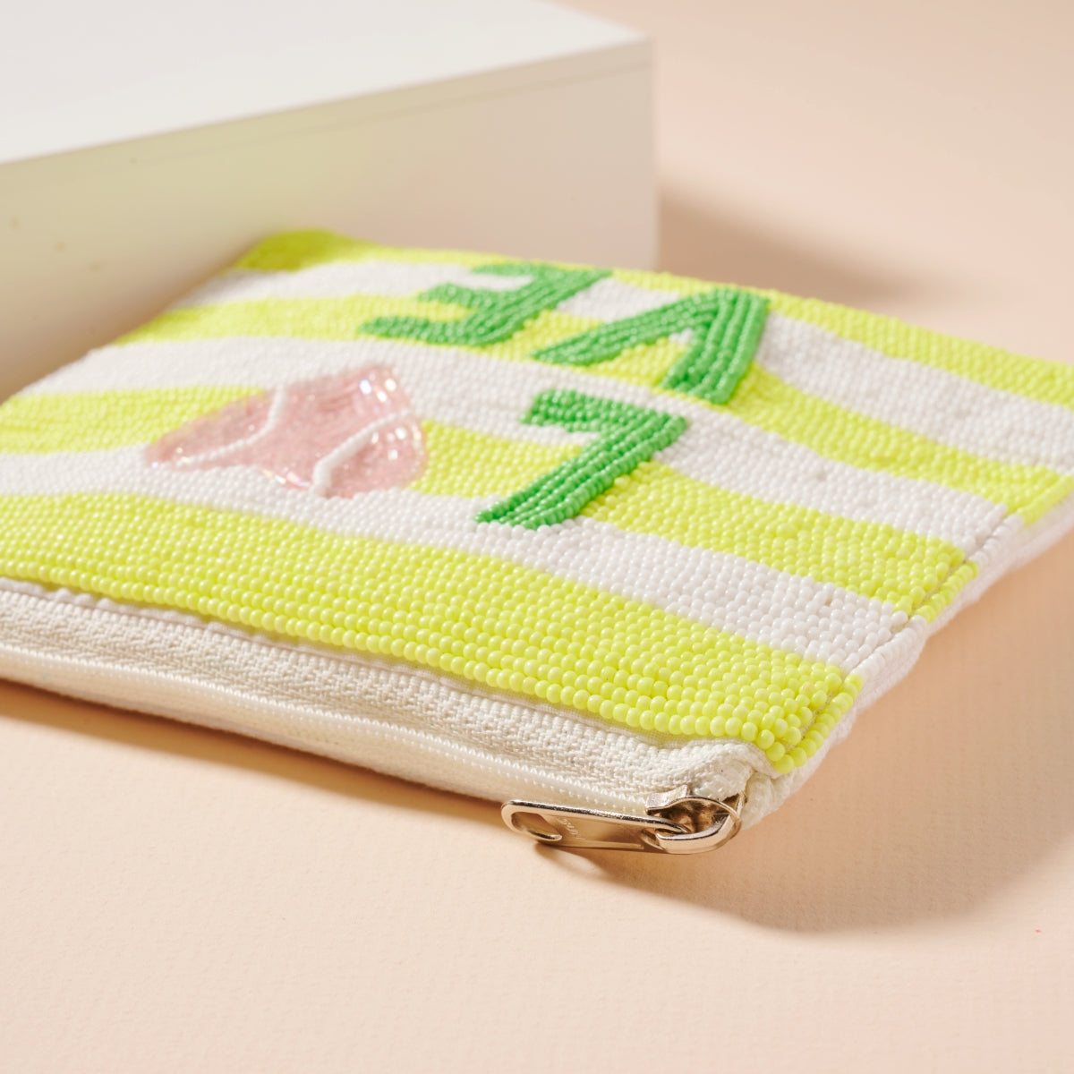 Chic Love Tennis Beaded Coin Pouch