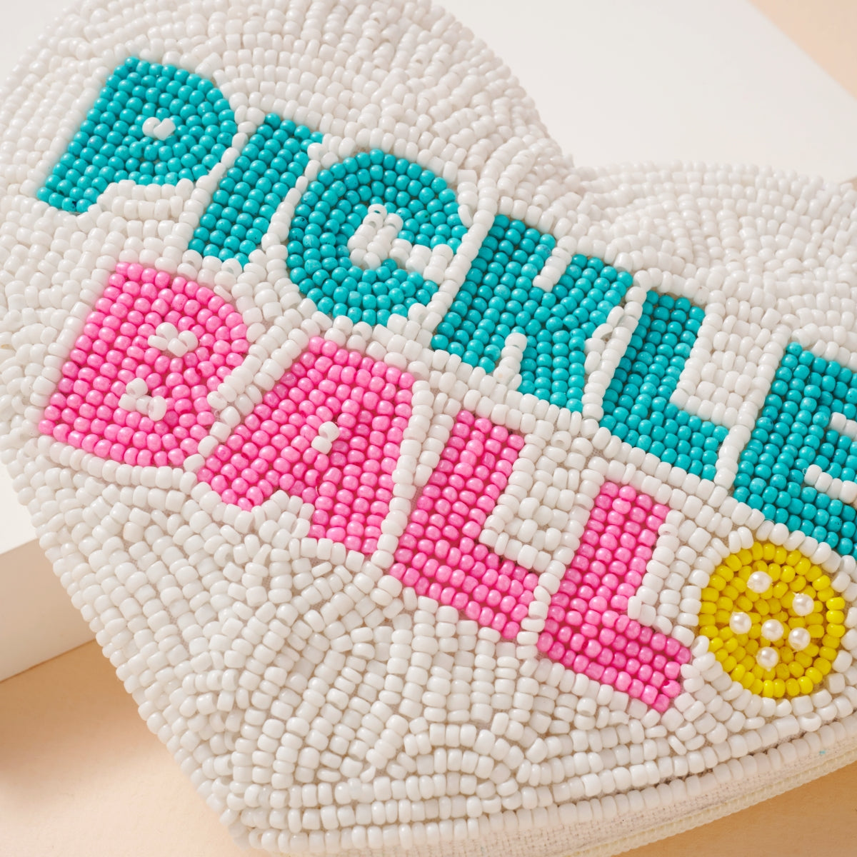 Heart-Shaped Bead Coin Pouch