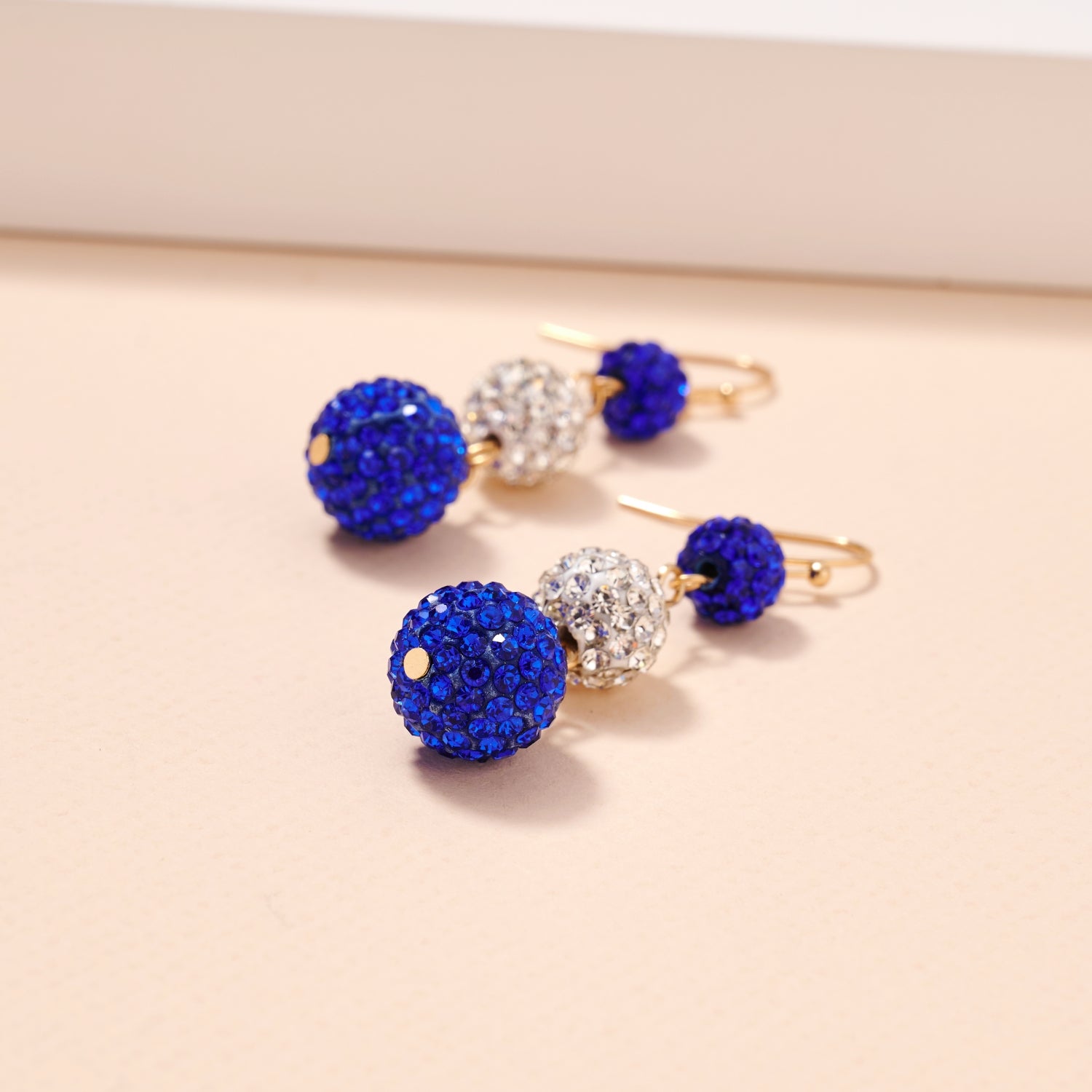 Game Day Rhinestone Ball Dangling Earrings