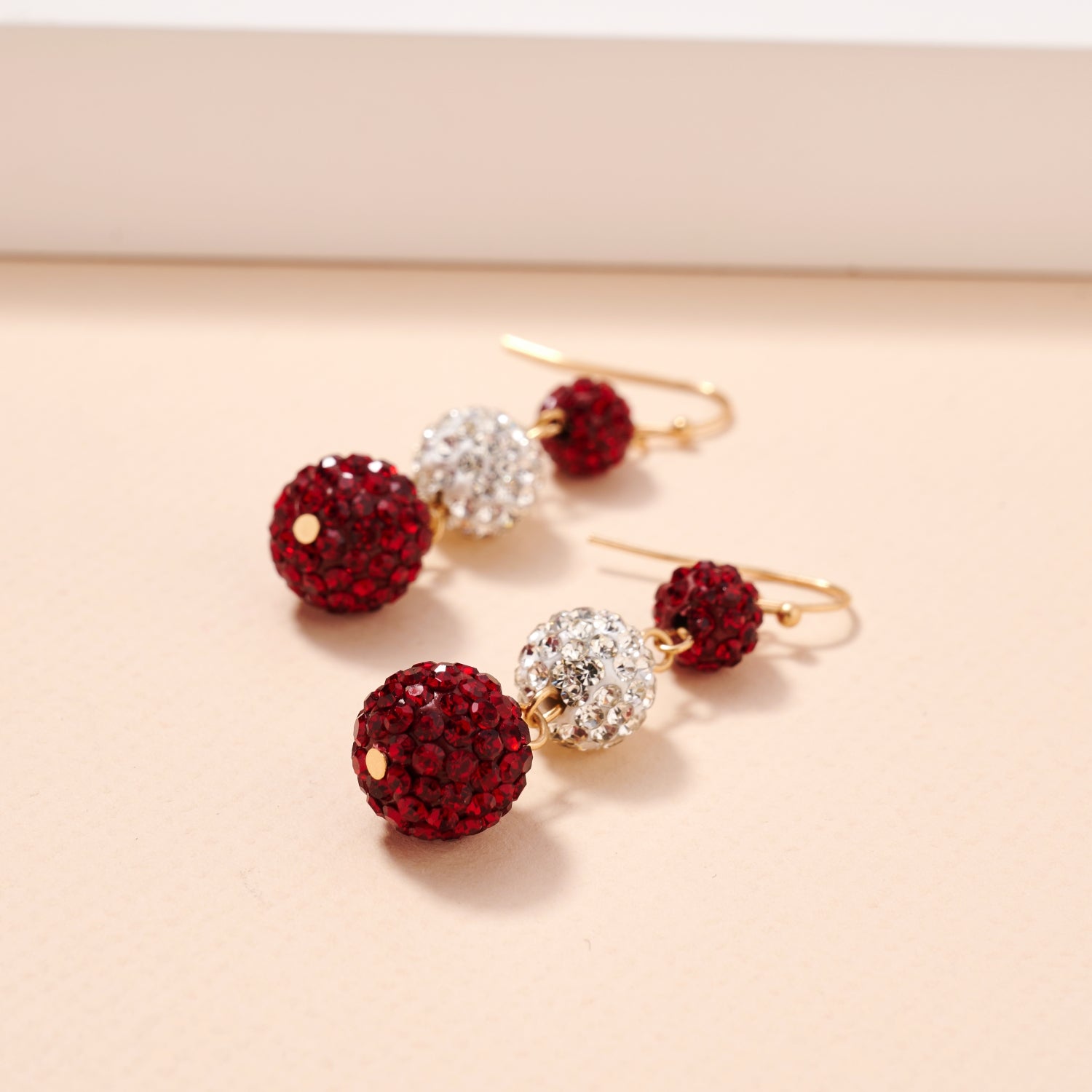 Game Day Rhinestone Ball Dangling Earrings