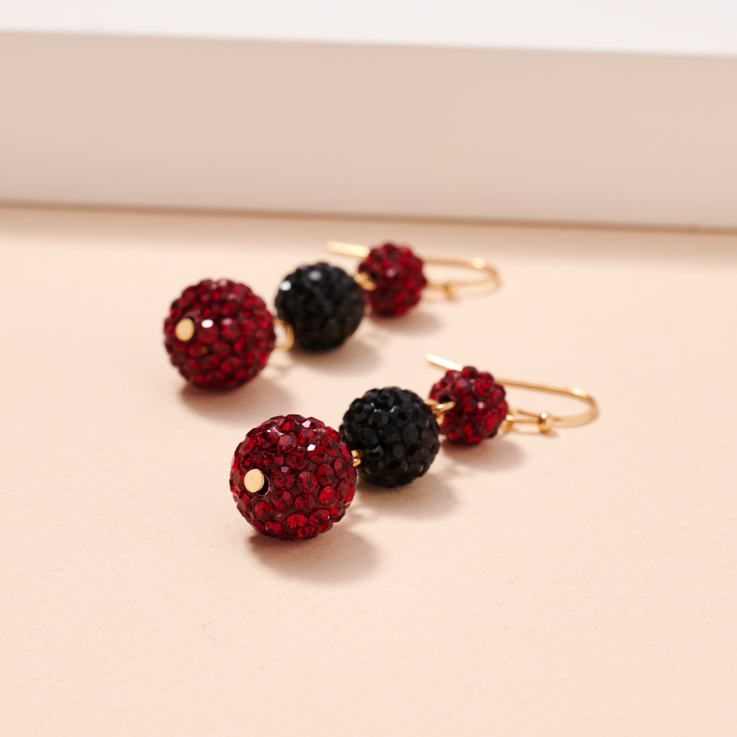 Game Day Rhinestone Ball Dangling Earrings