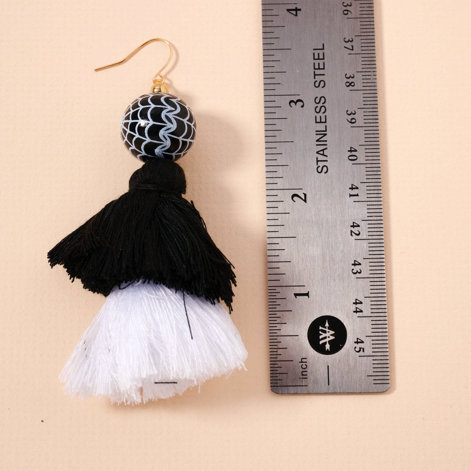 Halloween Spider Web Ball Fringe Dangling Earrings