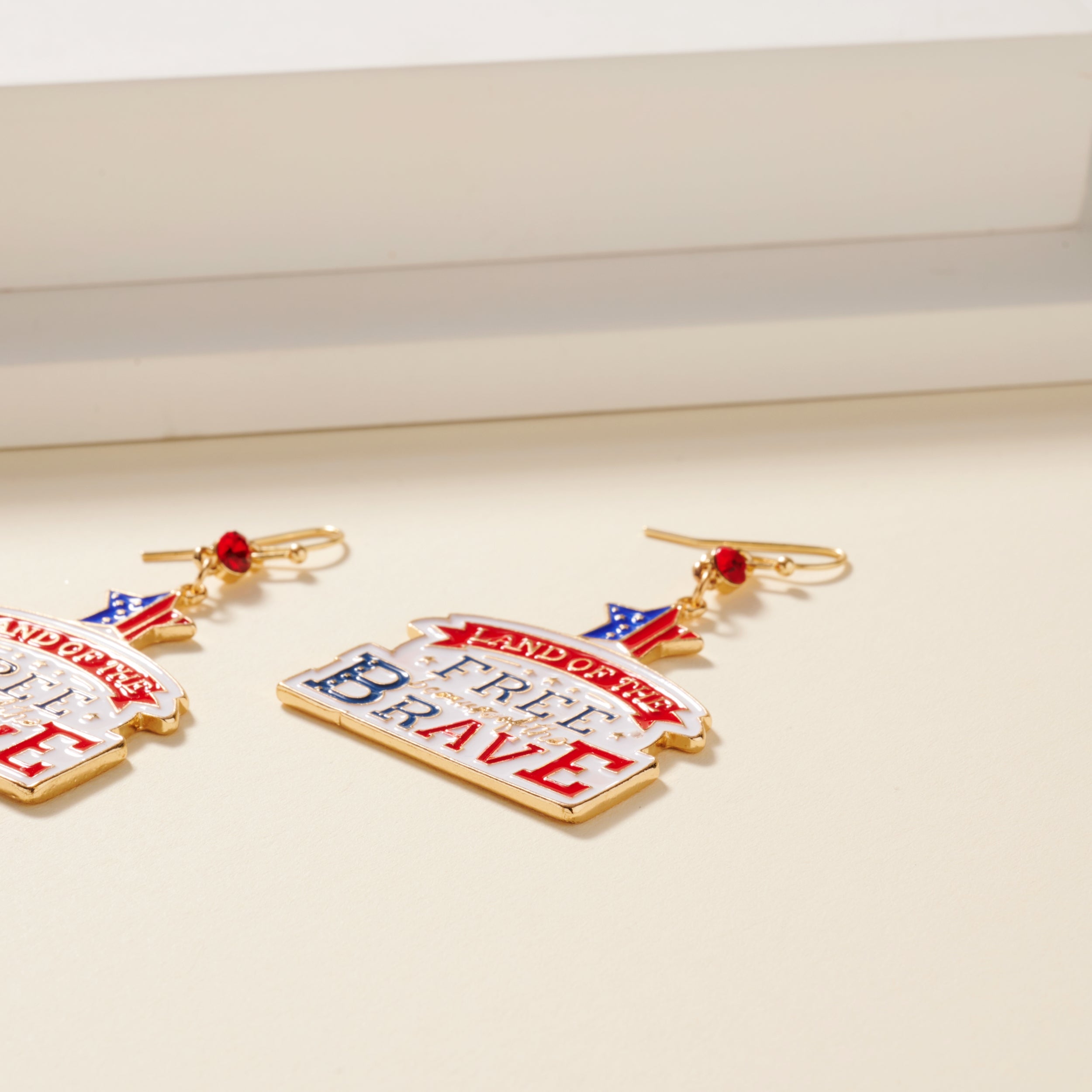 Festive “Land of the Free” Dangling Earrings
