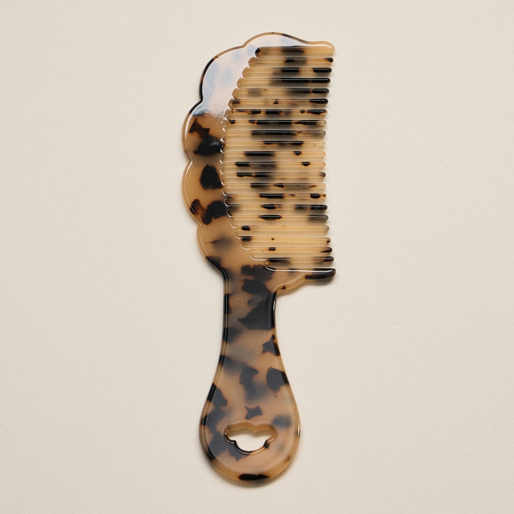 Marbled Acetate Handle Comb