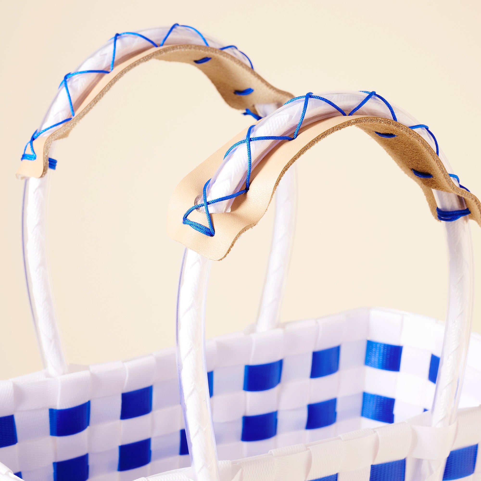 Stylish Handwoven Color Block Tote Bag