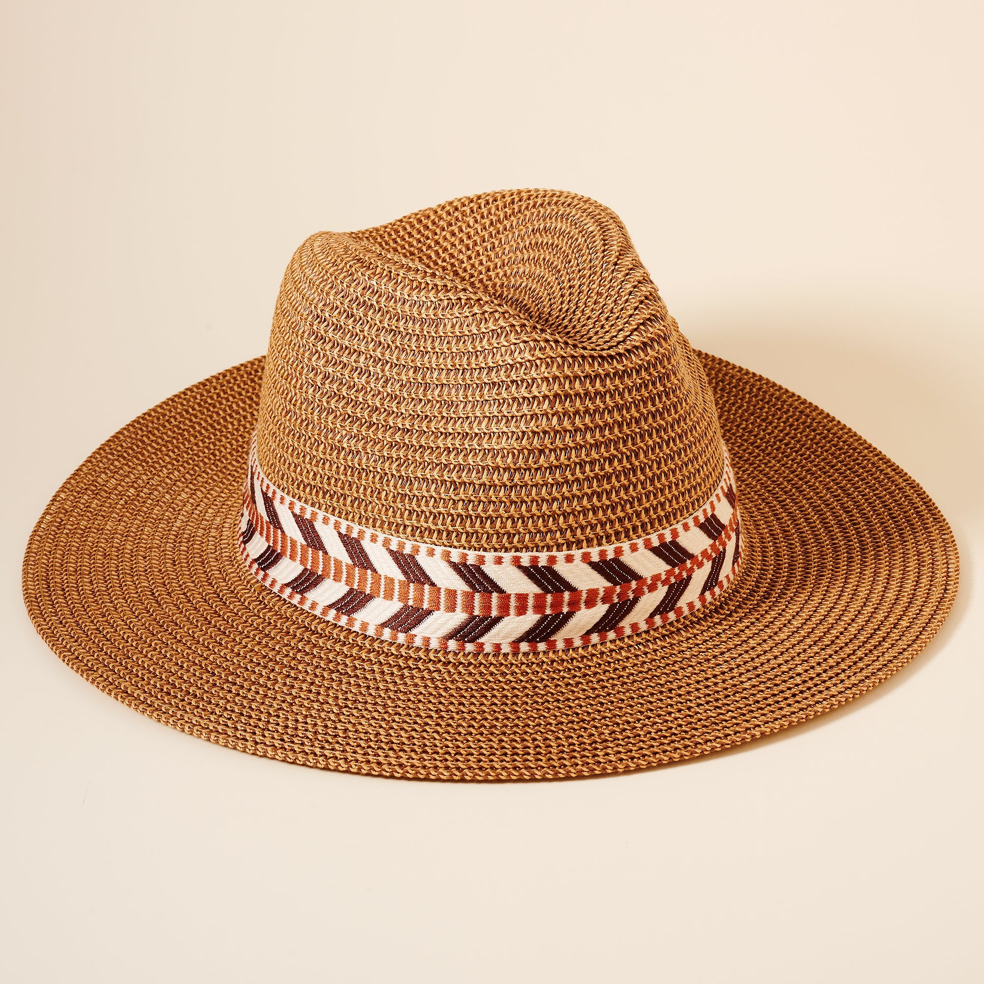 Arrow Strap Straw Fedora